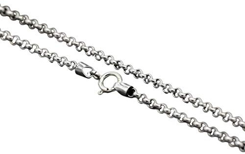 Daesar Halskette Herren Erbskette Kette 3 MM Breit 30 Inch Kette Silber 925 Freundschaftskette für Beste Freunde