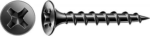 SPAX GIX-B Schnellbauschrauben 3,9 x 55 mm Grobgewinde, 500 Stück, Trompetenkopf, Kreuzschlitz-H2, Trockenbauschrauben für Holz-Unterkonstruktionen – 1891170390555, Schwarz