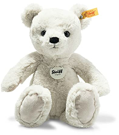 Steiff Kuscheltier Heavenly Hugs Benno Teddybär, Süßes Stofftier mit Kunststoffaugen, Kinder, Jungen & Mädchen, Plüschtier 29 cm, Creme, 113710