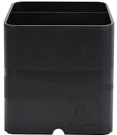 Exacompta - 674014D - 1 Stifteköcher PEN-CUBE magnetisch - mit 2 verschiedenen Größen und Höhen - Maße 7,4 x 7,4 x 9,3 cm - Farbe: Schwarz