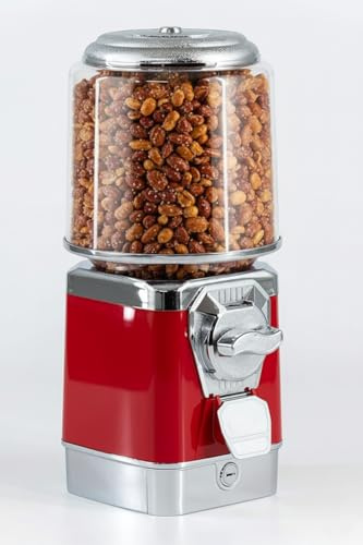 foodis Distributeur de Bonbons avec Monnayeur 1 Euro et Caissette - Machine a Bonbon pour usage professionel - Distributeur de Bonbons Automatique, Chewing Gum Machine - Distributeur denoix