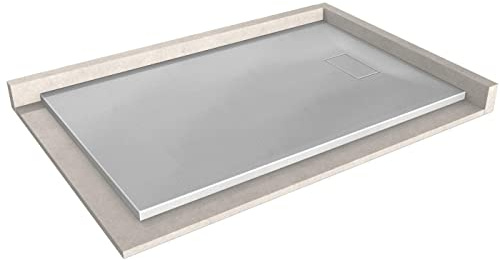 Bernstein Duschtasse 90x140 cm Beton-Optik SMC ohne Ablaufgarnitur