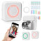 ZAKVOP Mini drucker 300DPI, Mini drucker Aufkleber, Mini drucker für Smartphone, Bluetooth tragbarer Mini thermodrucker für iOS und Android, Mini fotodrucker für Notizen, Liste, Memo - Rosa