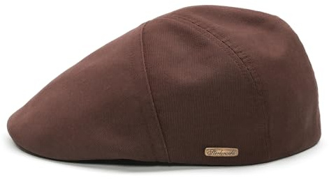 Sterkowski Modell Ivy Five | 100% Gekämmte Baumwolle Schiebermütze für Herren und Damen | Leichte Handgenäht Klassische Flatcap