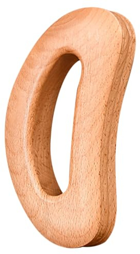 PartyKindom Holzmassagegerät für Nacken und Schultern Tragbares Handmassagegerät mit Akupunkturpunkten Wiederverwendbar und Sicher