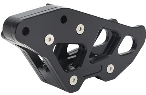 Runfarr Motorrad-Kettenführung, langlebige CNC-Kettenschutz-Schutzabdeckung für KLX110/KLX110L 2010–2023 Pit Bike-Schwarz