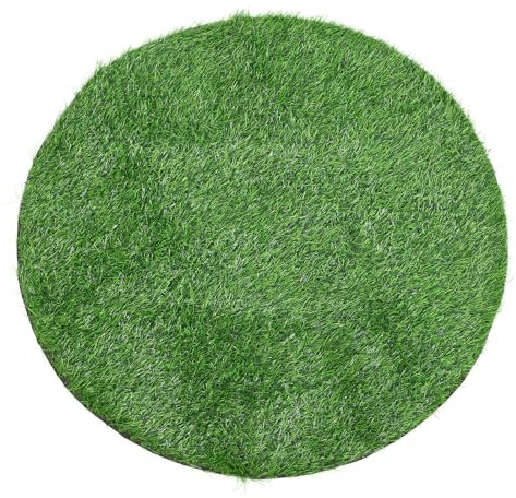 Ciieeo Kunstrasenmatte Runde Kunstrasen-Gras-Tischsets Gras-Tischläufer Gras-Tischauflage Grüner Teppich Tischdecken Für Balkon Terrasse Outdoor Heimwerkerhandwerk 70 cm