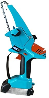 Tronçonneuse, Affichage électrique Mini de poche Mini Scie Ménage Petit Jardin rechargeable Jardinage en plein air Découpeuse à l'extérieur Scie à une seule main,mini tronçonneuse