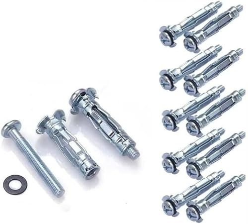 Trockenbaudübel， 2 Stück, selbstschneidende Schrauben, Trockenbauanker, Gipskarton-Hohlraumdübel, Dübel, Hohlraumanker for Decken-Spreizschrauben, Gipskartonlöcher(M6x65mm)