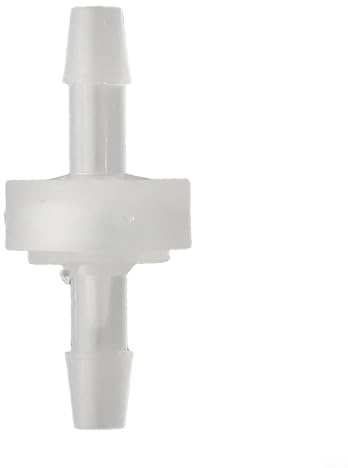 Aprilsunnyzone Weißes Rückschlagventil aus Kunststoff, 3 mm bis 12 mm, für Wasser, Kraftstoff, Gas, Flüssigkeit, Luft, Rückschlagventil, klare Pfeilmarkierung für Flüssigkeitsrichtung (8 mm Typ A)