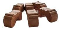 Lot de 8 pieds en terre cuite pour pots de fleurs 5 x 8 cm