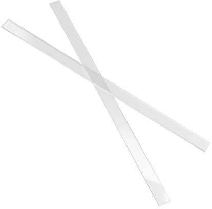 MAGICLULU 2pcs Acrylic Cookie Thickness Ruler for Baking Measuring Rolling Pin Strips for Home Professional Use