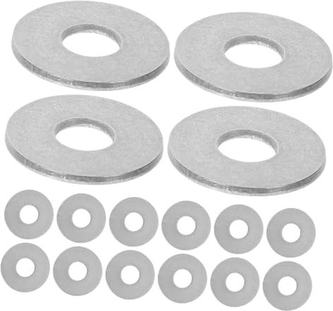 Yardenfun 50stücke Edelstahl Unterlegscheiben Set Extra Dicke Flache Dichtungen Für Möbel Und Haushaltsgeräte Rostfrei Langlebig Und Praktisch Für Reparaturen
