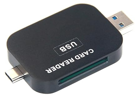 Lector de tarjetas XQD tipo C/USB3.0/2 en 1 de alta velocidad de 500 Mbps portátil