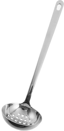 TOYANDONA Cuchara Ranurada de Acero Inoxidable Espumadera Resistente y Ligera para Cocina y Profesional Diseño Grueso y Profundo Colador Multiusos para Sopa y Servicio