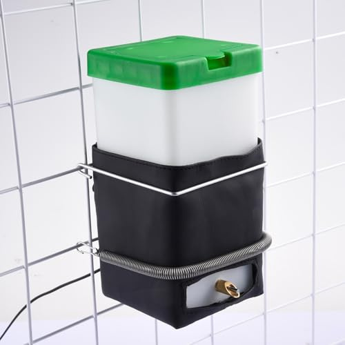 Trinkflasche Kaninchen Mit Heizung, 18x8x8cm, Auslaufsicheres Kaninchen Tränke, Thermostatische Kontrolle, Für Hamster, Meerschweinchen, Pja, Frettchen, Nymphensittiche