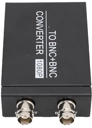 ASHATA Interfaz Multimedia HD a Convertidor BNC, Adaptador HDTV a BNC con Compensación 3D y Procesamiento DCDI de Alta Resolución para Cámara de Seguridad Proyector de TV