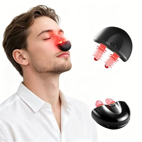 Nasal Care Device with Red Light Technology, 3 Adjustable Intensity Levels, USB Rechargeable & Lightweight, Portable for Home, Office, Travel, for Adults and Seniors