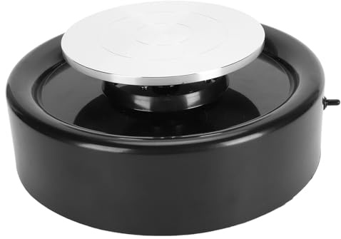 Rengue Ruota per Ceramica Elettrica Ruota per Ceramica Fai-da-te Strumento Elettrico per Argilla con Pedale Bacino Staccabile per Principianti Adulti Bambini Casa Scuola Studio (lega, plastica)