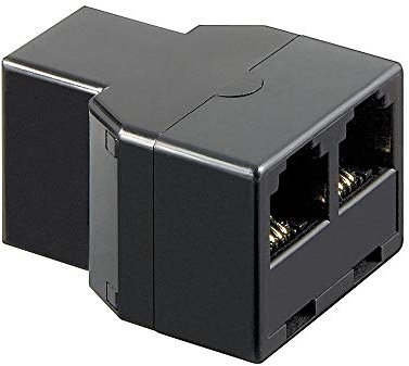 Goobay 50597 Adattatore T - Presa RJ11/RJ14 (6P4C) > 2 prese RJ11/RJ14 (6P4C)