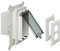 Arlington DBVS1C-1 Wandplatten-Set für Wandverkleidung aus Vinyl, vertikal, 1-Gang, transparent