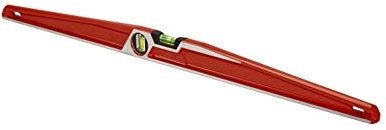 STANLEY 1-42-315 Niveau Trapézoïdal mlh 80 cm Fabriqué en France - Corps massif en Aluminium - Base Large - Grandes Fioles - Semelle Usinée