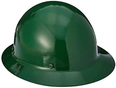 MSA 454668 Skullgard Full-Brim Protective Hat w/ Staz-On Suspension, Green, Standard by MSA