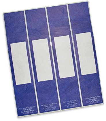 Color-Bands Color Coding File Handles and Labels for Expandable File Pockets and Wallets, Navy, 100 per Package