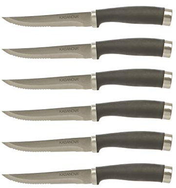 KASANOVA Set 6 coltelli bistecca in acciaio inox