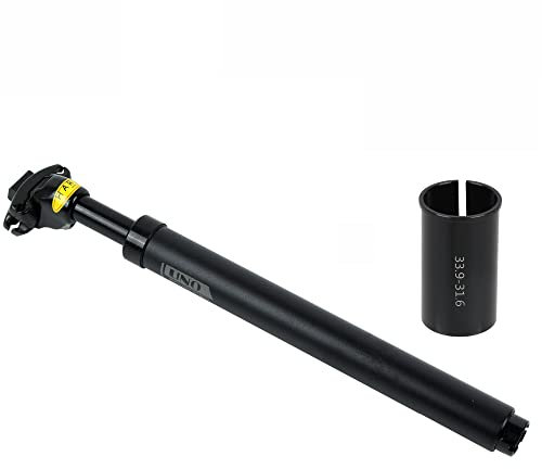 YTLT Fahrrad Sattelstütze, Federsattelstütze, 27.2MM,28.6MM,30.0MM,30.4MM,30.8MM,30.9MM,31.6MM,31.8MM,33.9MM Gefederte Aluminium Sattelstütze Für MTB, Downhill, Trekking Citybike Schwarz,33.9MM