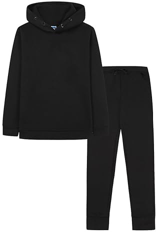 ThePyjamaFactory Girls Tracksuit Hooded Top and Jogging Bottoms Set for Kids 5-13 Years (6-7 Years)