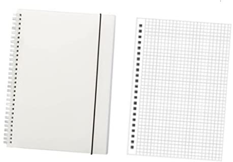 STOBOK Design A5 Loseblatt-notizbücher Mattiert Quadratisches Muster Umweltfreundliches Pp Ideal Für