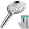 hansgrohe Raindance Select S - Duschkopf, Handbrause mit 3 Strahlarten, runde Duschbrause (⌀ 120 mm), Brausekopf mit Antikalk-Funktion, Chrom