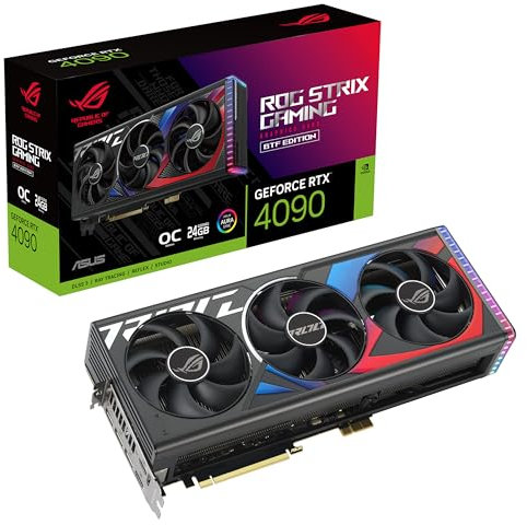 ASUS ROG Strix NVIDIA GeForce RTX 4090 BTF OC Edition Scheda Video Gaming 24 GB GDDR6X, NVIDIA DLSS3 Lovelace, Ventole Axial-tech, Auto-Extreme, GPU Tweak III, Nero, ROG-STRIX-RTX4090-O24G-BTF-GAMING