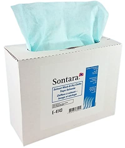 Sontara E-4143 Solvent Wash & Dry Wipe, 12 x 16.5 (100 wipes/box, 8 boxes per case = 800 wipes)