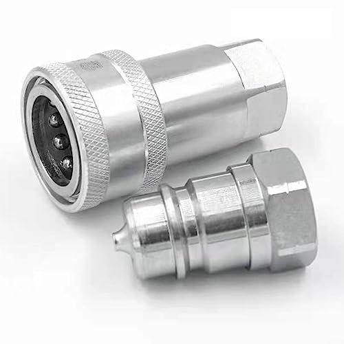 Ajuste de liberación rápida, conector de hidráulico, conector de acoplamiento hidráulico para tractores, remolques, cosechadoras (NPT-1/2)