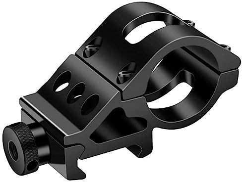 ACEXIER 25,4 mm / 30 mm Taschenlampenhalterung Schnellverschluss-Offset-Taschenlampenhalter Zielfernrohrhalterung für 20 mm Picatinnly Schiene Jagdwaffenzubehör