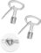 LAOYE Llave Maestra Triangular 2 Piezas, Diámetro Interno 9MM, Llave Triangular para Cubo de Basura, Puerta Ascensor, Radiadores, Cajas y Armarios de Control, Llave Universal con Mosquetón