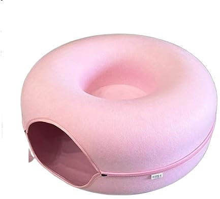 Hundebett Hundekorb Katzenbett Hundekörbchen Katzenbett, Katzentunnelnest, rundes Filz-Katzenrohr, Spielspielzeug, Katzentunnel für Innenkatzen, Katzenlabyrinth-Spielzeug, ansprechend Haustierbett Hun
