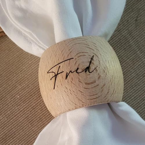 Personalisierte Serviettenringe Holz Mit Gravur Personalisiert Servietten Ring Hochzeit Tisch Dekoration Taufe Vorschlag Party Bevorzugen Benutzer Definierte Gastname (50 stück)