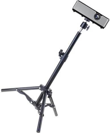 Soporte de aluminio para proyector con altura ajustable de 60 cm para proyectores, cámaras y cámaras web para aplicaciones versátiles, soporte para cámara web