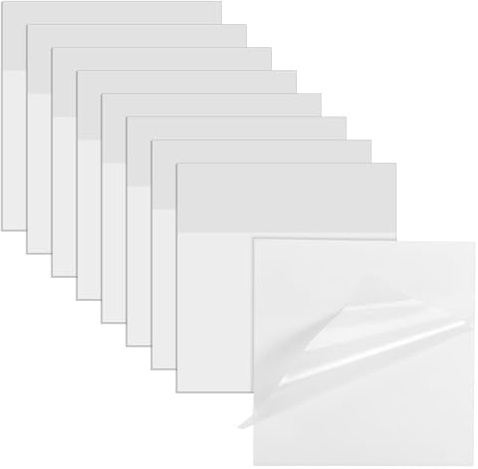 450 Blätter Transparente Haftnotizen, Transparent Sticky Notes Set Wasserfest und Wiederbeschreibbar durchsichtige Notizzettel für Schule Büro Zuhause (76 x 76 mm)