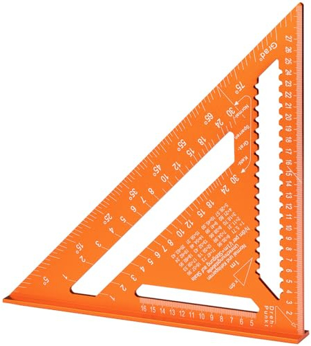 PICARD Zimmermannswinkel 300mm | Präziser Anschlagwinkel & Schreinerwinkel | Exaktes Anreißen & schnelle Winkelmessung | Zimmererwinkel mit Sparrenlehre | Zimmermann Winkel | Speed Square metrisch