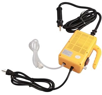 Limpiador a vapor, Limpiador de de mano, máquina de eléctrica portátil multifunción de alta temperatura for limpieza de coche, uso doméstico, amarillo