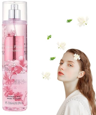 236ml Bodyspray Parfum Damen,Petals Hair Body Sprays,Langanhaltender Duftspray mit Coconut Vanille Passion Fragrance Mist,Feuchtigkeitsspendende Pflege Parfum Damen Ideal für Sommer(Petals)