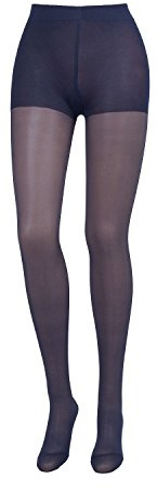 COMPRESSANA Calypso 70 den - Feinstrick Stützstrumpfhose - weich, luftig und transparent (appearance 20 den) - mittlere Stützwirkung mit 12-14 mmHg Kompression (Stütz-Klasse 2) - Größe VI - Farbe nachtblau - 1 Stück