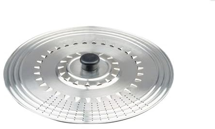IBILI 714223 Tapa Multiusos Antisalpicaduras, Acero Inoxidable, Sartenes y baterias, Tapa Colador, Plata, 18-20-22 cm