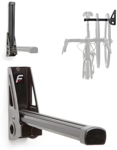 Feedback Sports | Velo Wall Post Bike Storage Mount | Bicycle Wheel Storage | Foldable and Space Saving | Road, Gravel, Mountain Bike Compatible | Versatile Garage Organization