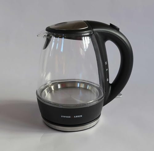 Swiss Luxx 1.0 Litre Low Wattage Cordless Clear Kettle Caravan Motorhome