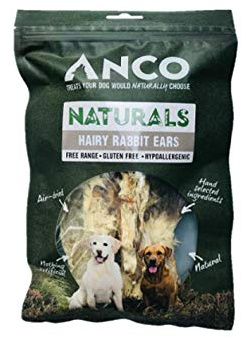 Anco Naturals Hairy Rabbit Ears Dog/Puppy Treat - 100g - 100% Healthy & Naturals